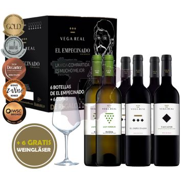 WEINENTDECKER PAKET | 10 Jahre vinumworld.ch | 200 Jahre Barbadillo ( 6 Flaschen + 6 Weingläser) 75cl
